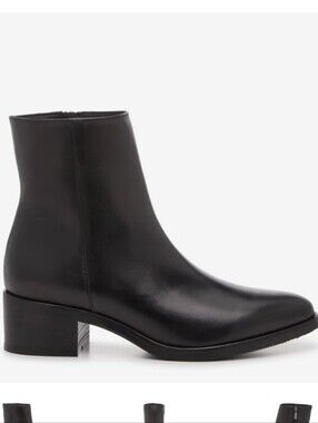 Anna Luisa Cortina Bootie Woman's Size 10 Black Made In Italy
